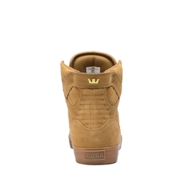 Mens Supra High Top Shoes SKYTOP Tan/Lt Gum | AU-38763